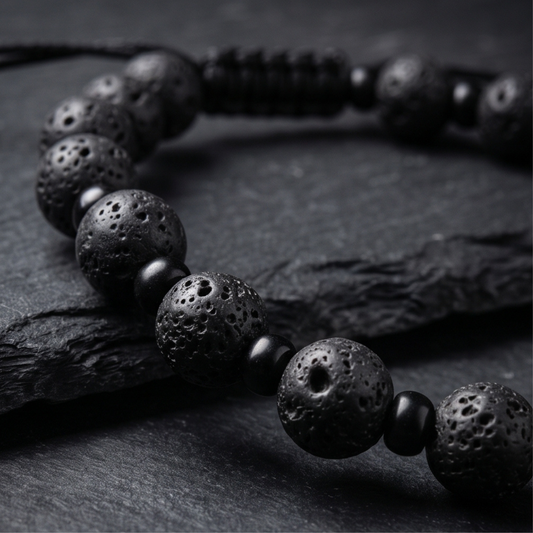 Pulsera de Piedra Volcánica – Energía y Estilo 🔥