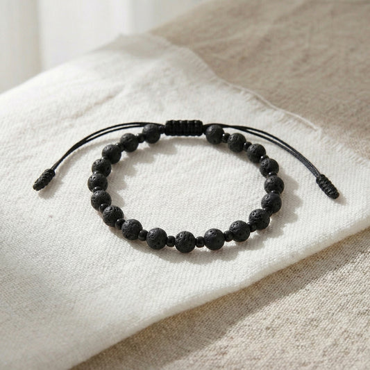 Pulsera de Piedra Volcánica – Energía y Estilo 🔥
